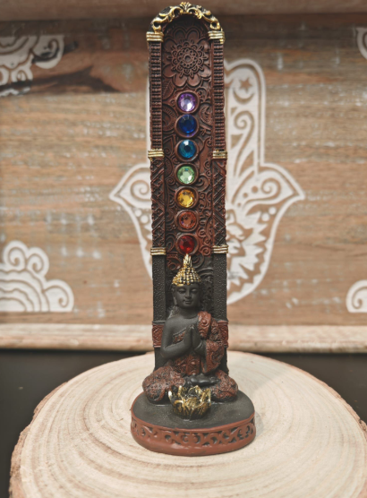 Incensario Buda Marrón Chakras