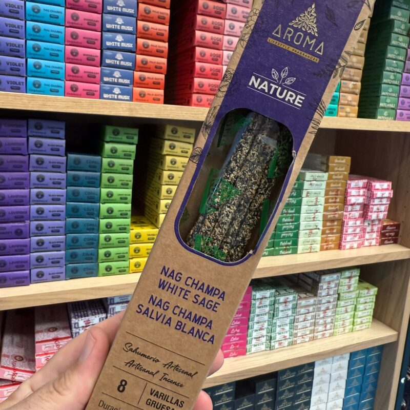 Incienso AROMA Nag Champa y Salvia Blanca