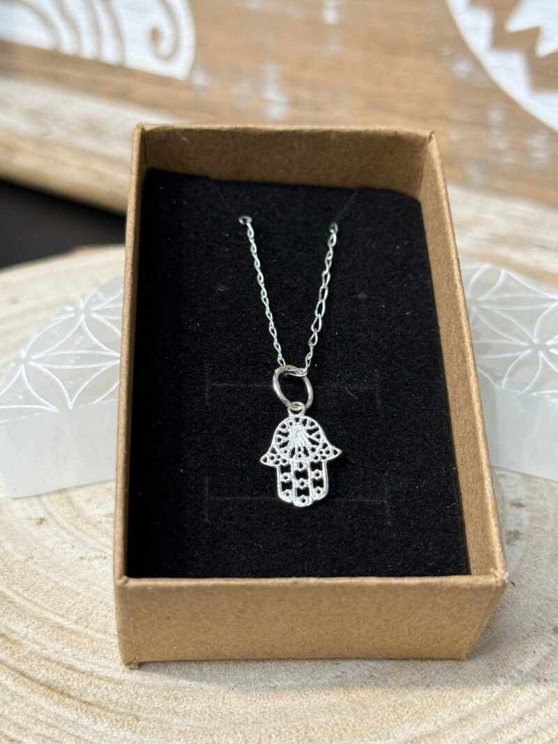 Colgante Mano de Fátima Plata de Ley