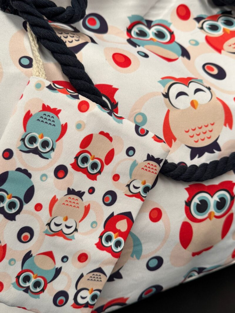 Bolso de Playa con Monedero (Búhos Modelo 2)
