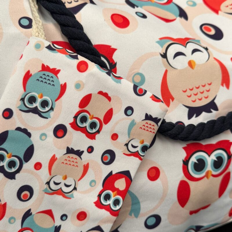 Bolso de Playa con Monedero (Búhos Modelo 2)