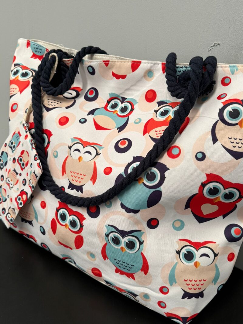 Bolso de Playa con Monedero (Búhos Modelo 2) - Imagen 2