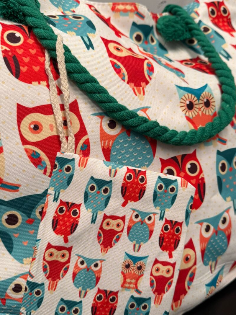 Bolso de Playa con Monedero (Búhos Modelo 3)
