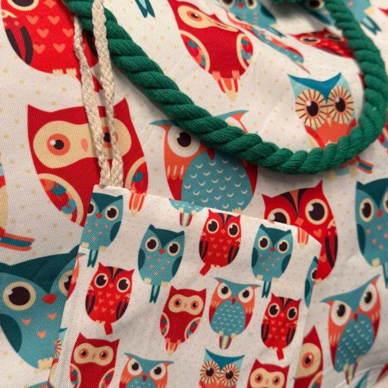 Bolso de Playa con Monedero (Búhos Modelo 3)