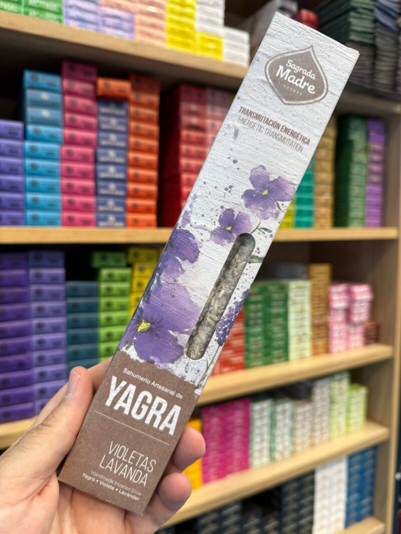 Incienso Sagrada Madre YAGRA con Violetas y Lavanda (Transmutación Energética)