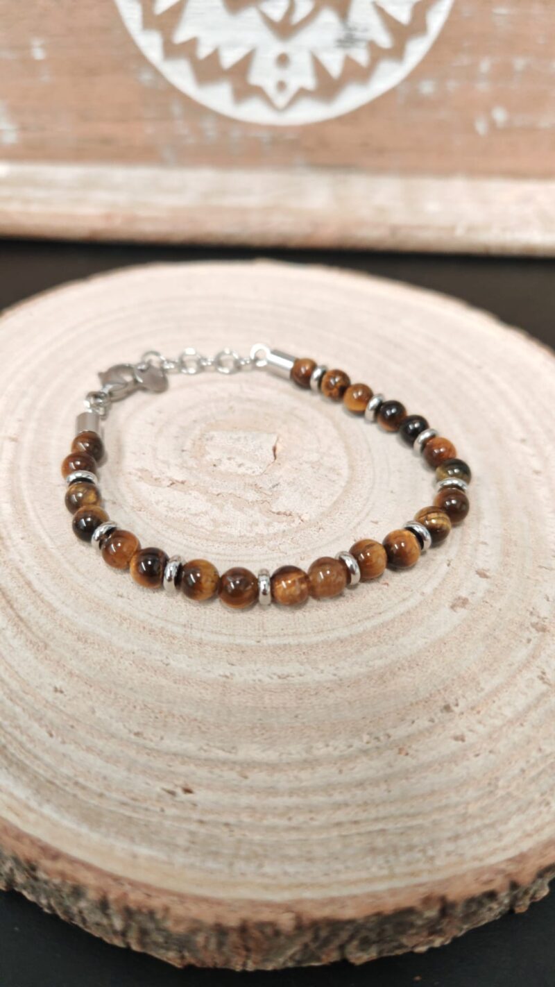 Pulsera Ojo de Tigre (Modelo 2) - Acero Inoxidable