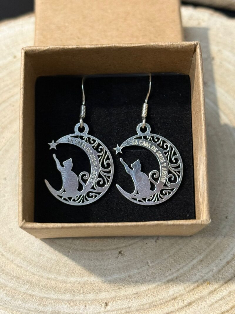 Pendientes ''La Casa de Zeus y Arión'' - Plata de Ley