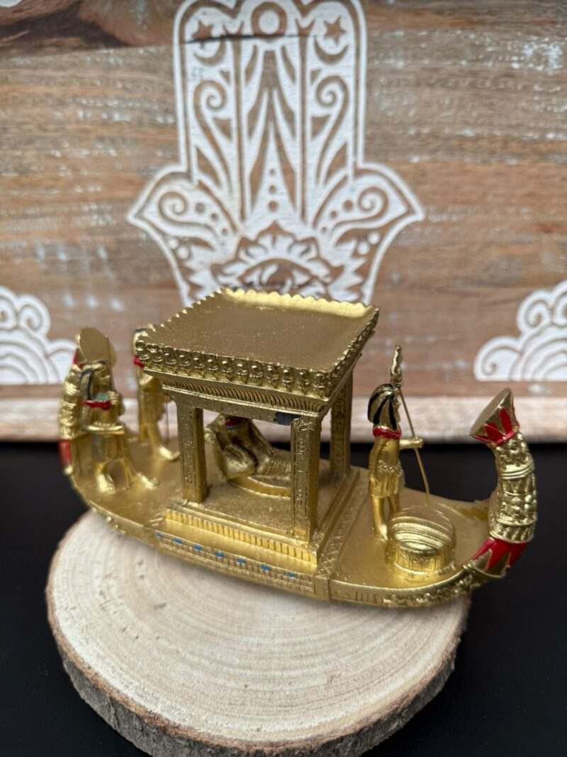 Figura Bote Egipcio Dorado - Imagen 2