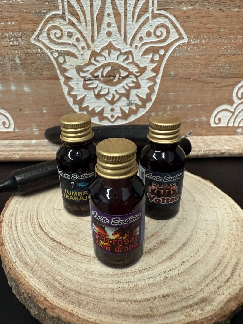 Pack Aceites para Rituales - Volteo/Arrasa con Todo/Tumba Trabajo