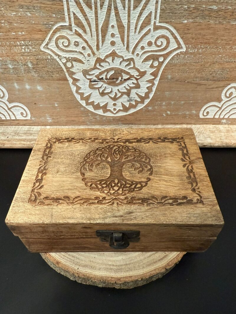 Caja Madera Mediana Árbol de la vida