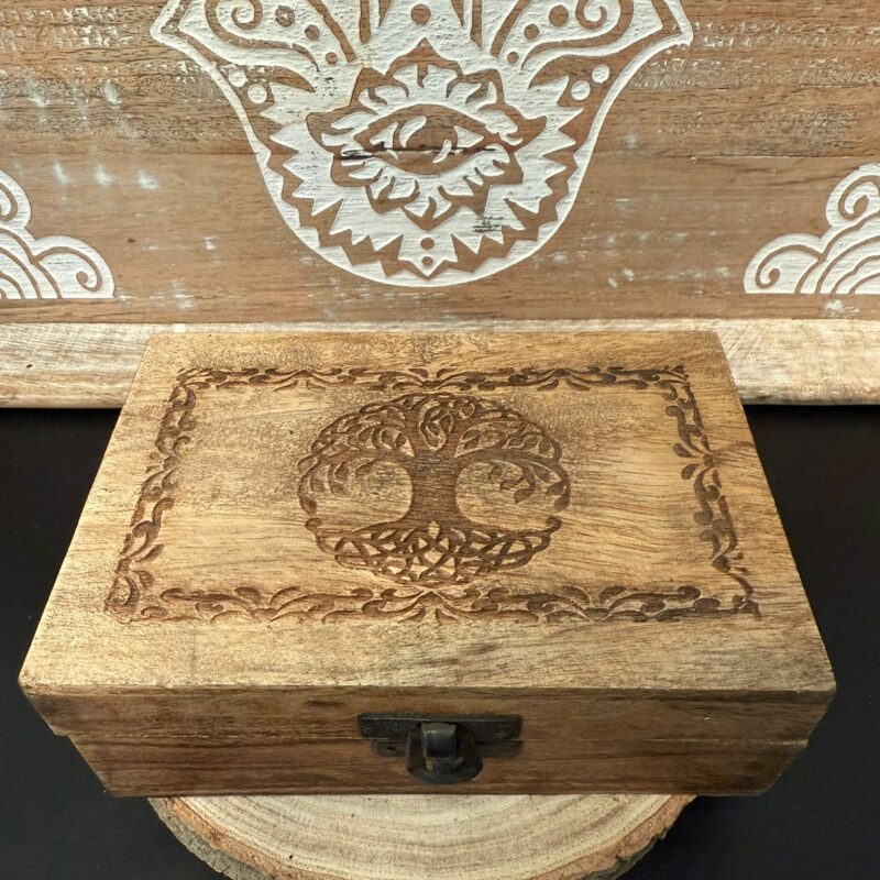 Caja Madera Mediana Árbol de la vida