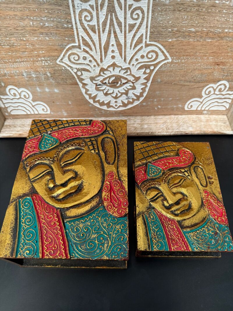 Conjunto de Cajas Buda Dorado