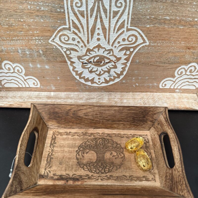 Bandeja Madera 24x16 cm Árbol de la Vida