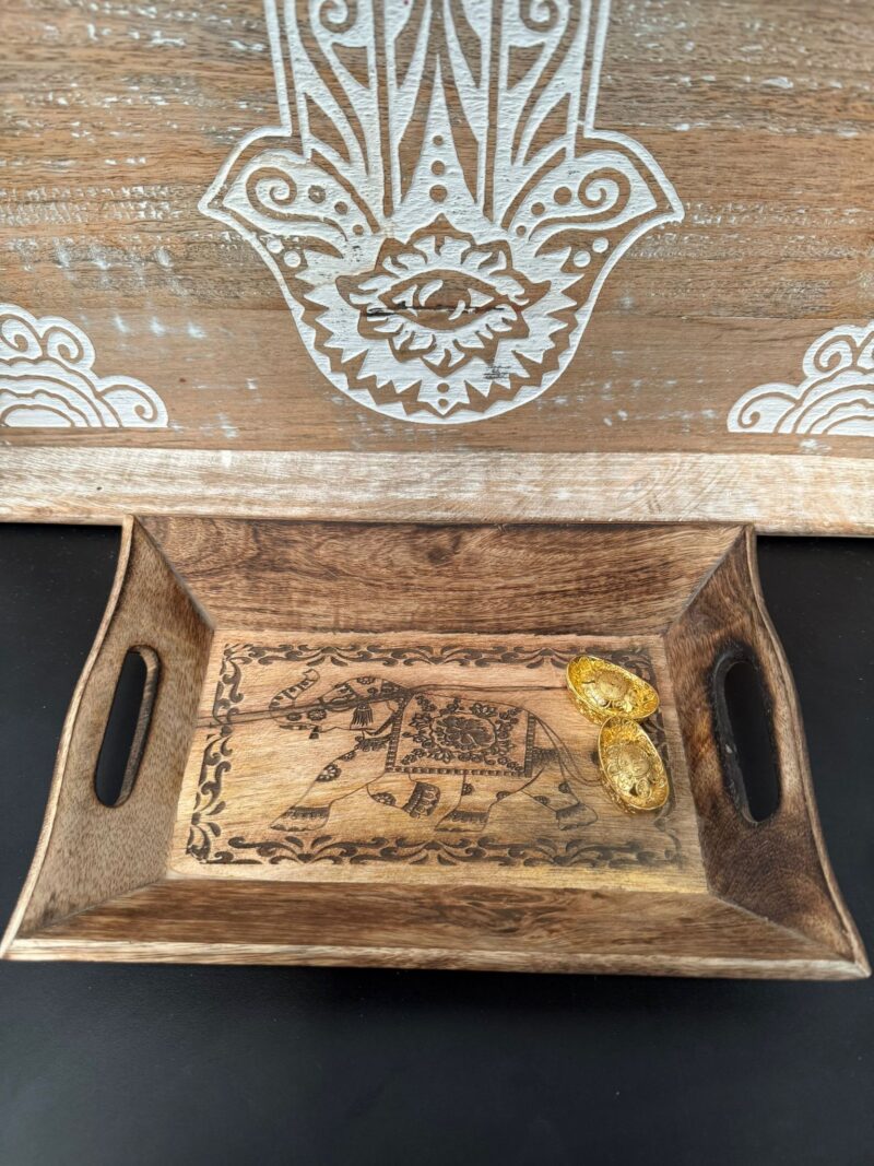 Bandeja Madera 24x16 cm Elefante