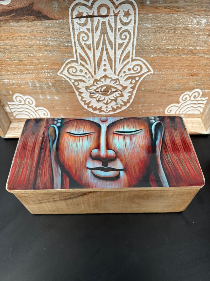 Caja Grande Esmaltada Buda
