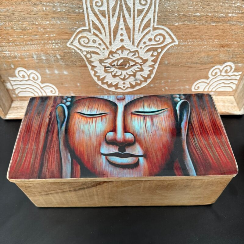 Caja Grande Esmaltada Buda