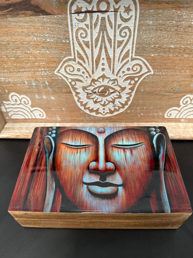 Caja Mediana Esmaltada Buda