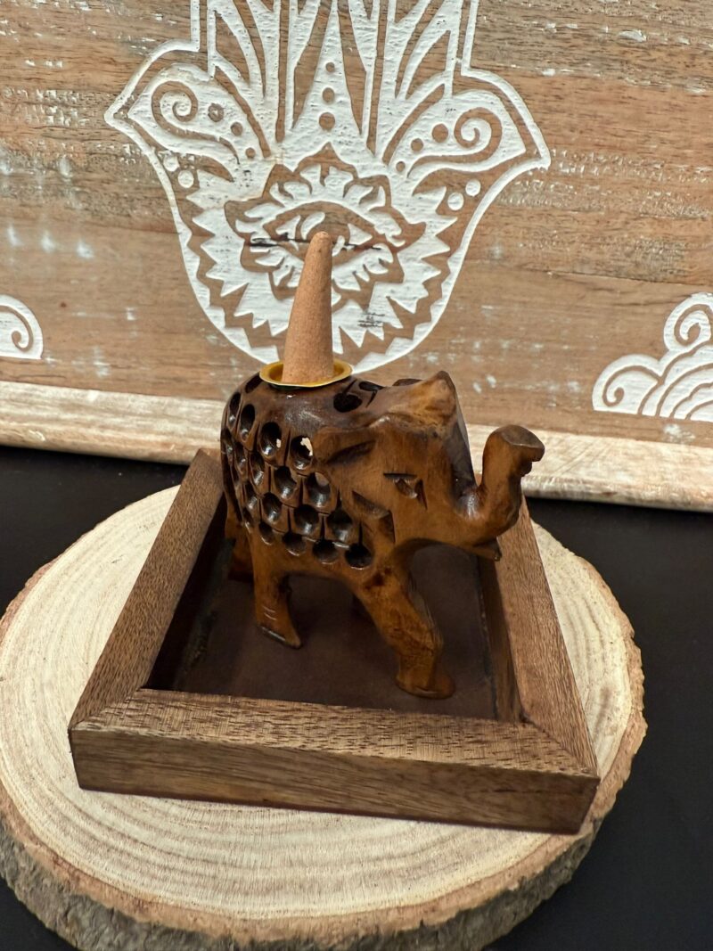 Fuente Reflujo Elefante Madera
