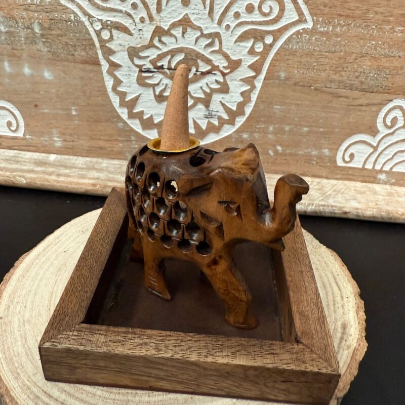 Fuente Reflujo Elefante Madera
