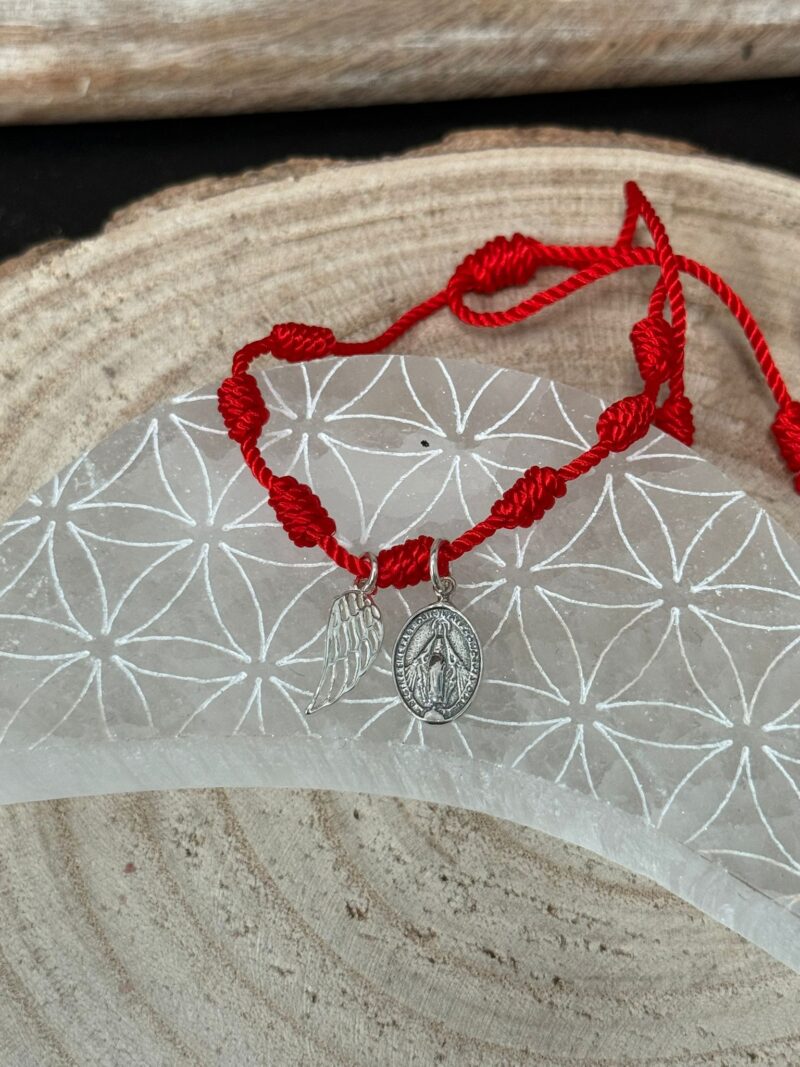 Pulsera 7 Nudos con Amuleto Plata de Ley (Modelo 2)