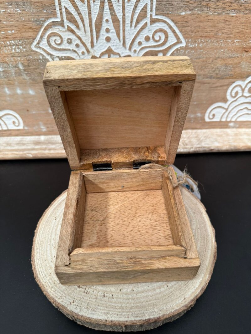 Caja Madera Sol y Luna 10x10cm - Imagen 2