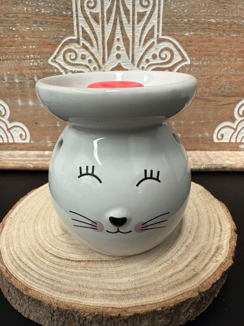Quemador de Esencia Gato Blanco - Imagen 2