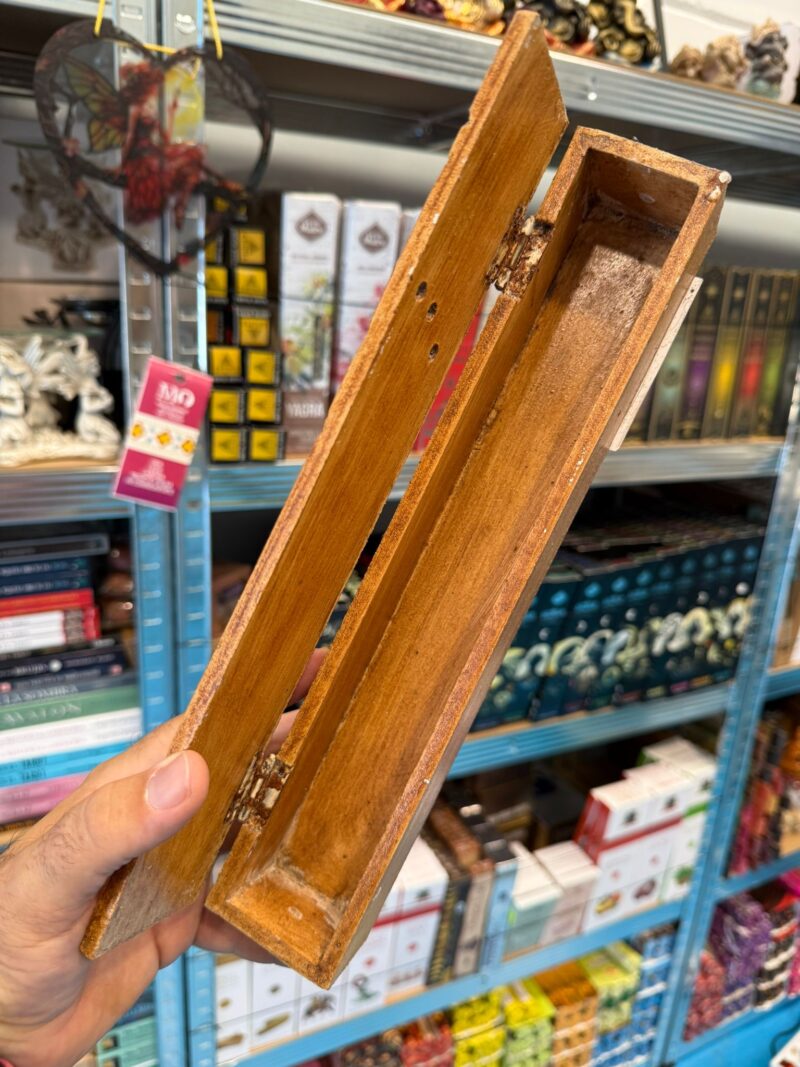 Caja Porta Incienso Marrón Claro - Imagen 2