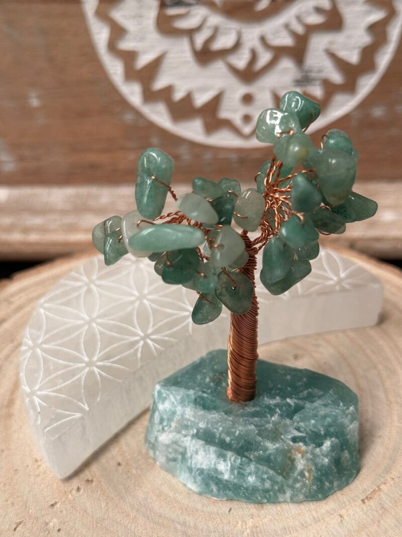 Árbol con Base de Mineral Aventurina
