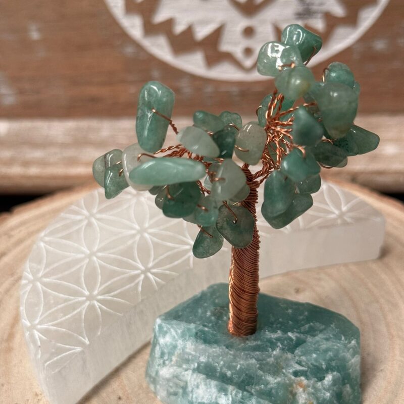 Árbol con Base de Mineral Aventurina