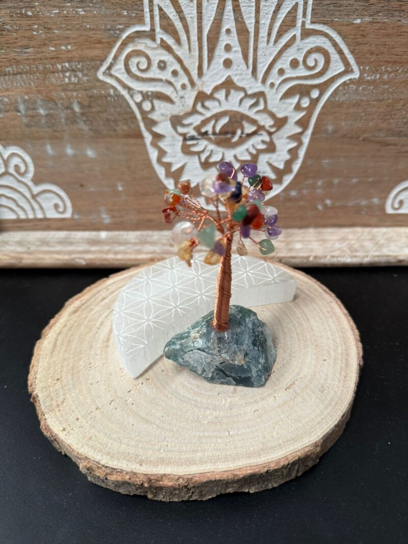 Árbol con Base de Mineral 7 Chakras - Imagen 2