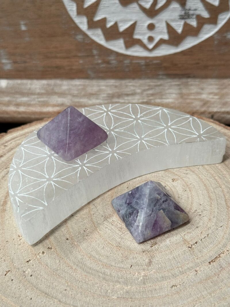 Mini Pirámide Mineral Fluorita