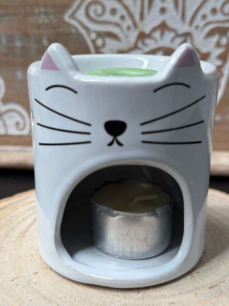 Quemador de Esencia Gato Blanco (Mod 1)