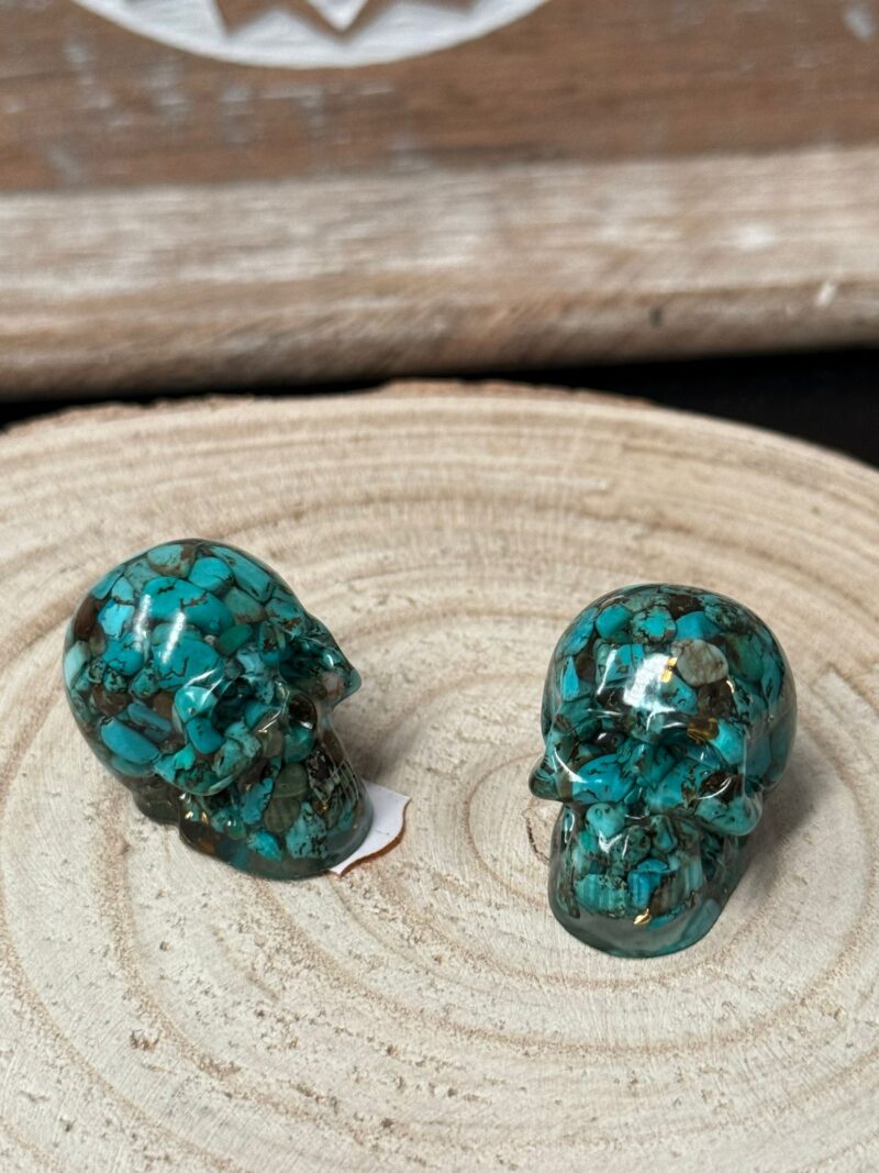 Mini Calavera Orgonita Turquenita