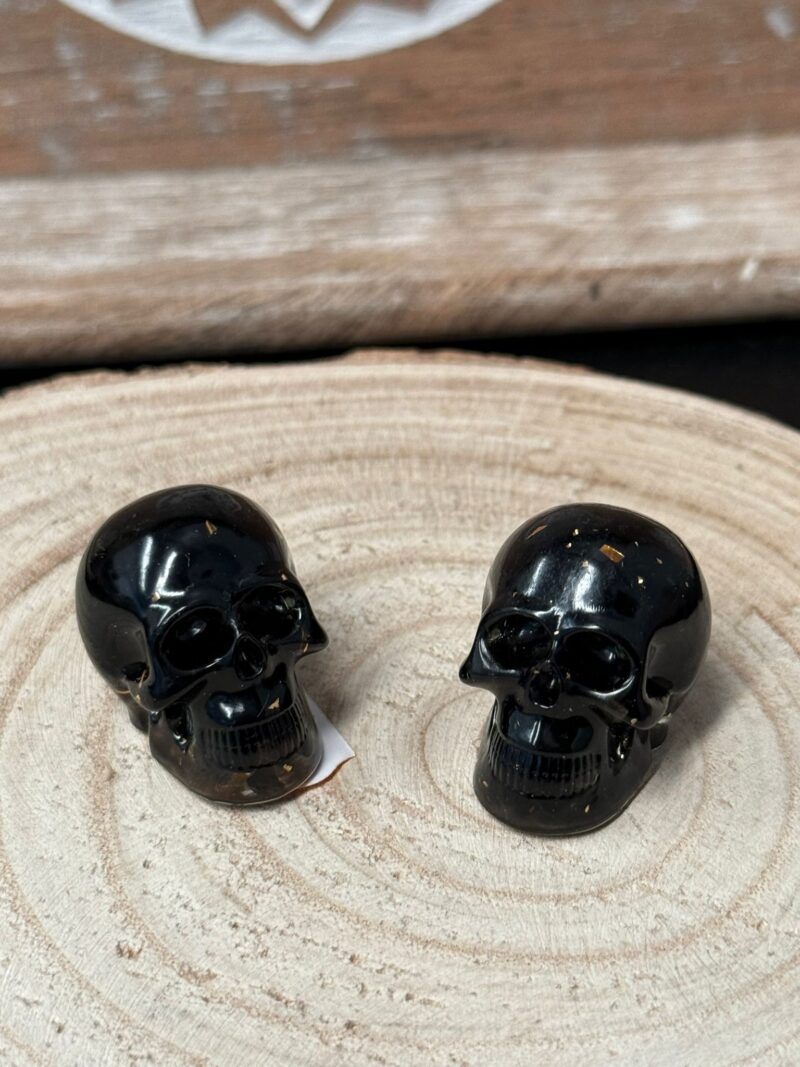 Mini Calavera Orgonita Turmalina