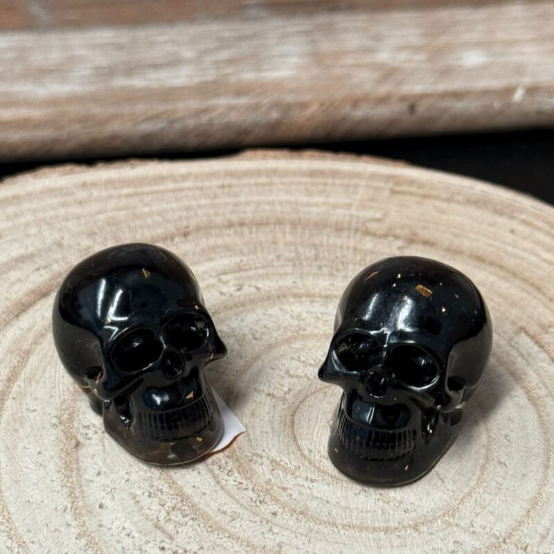 Mini Calavera Orgonita Turmalina