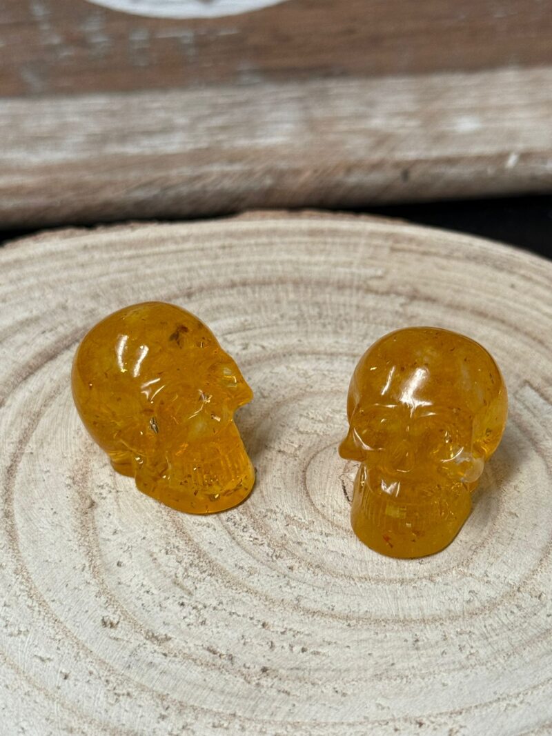 Mini Calavera Orgonita Citrino