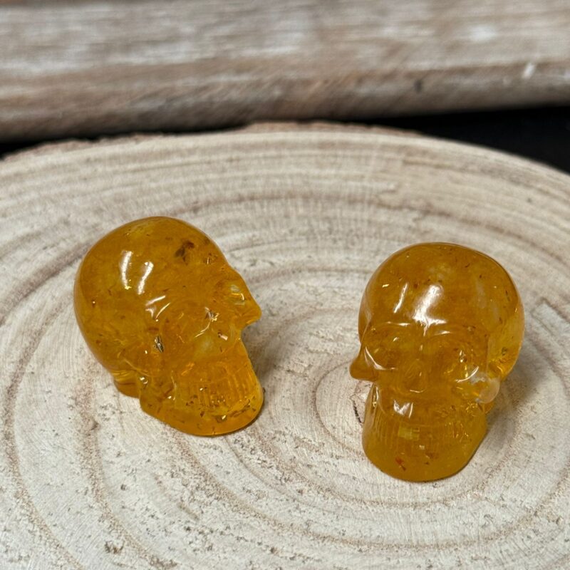 Mini Calavera Orgonita Citrino
