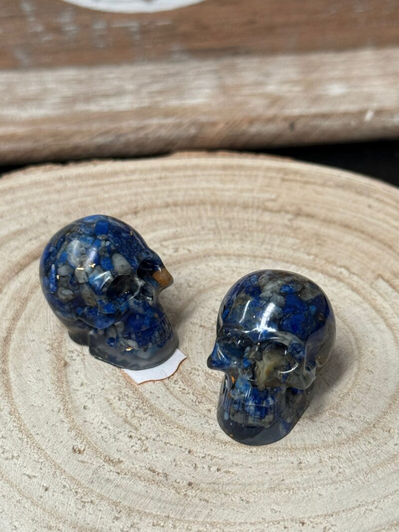 Mini Calavera Orgonita Lapislázuli