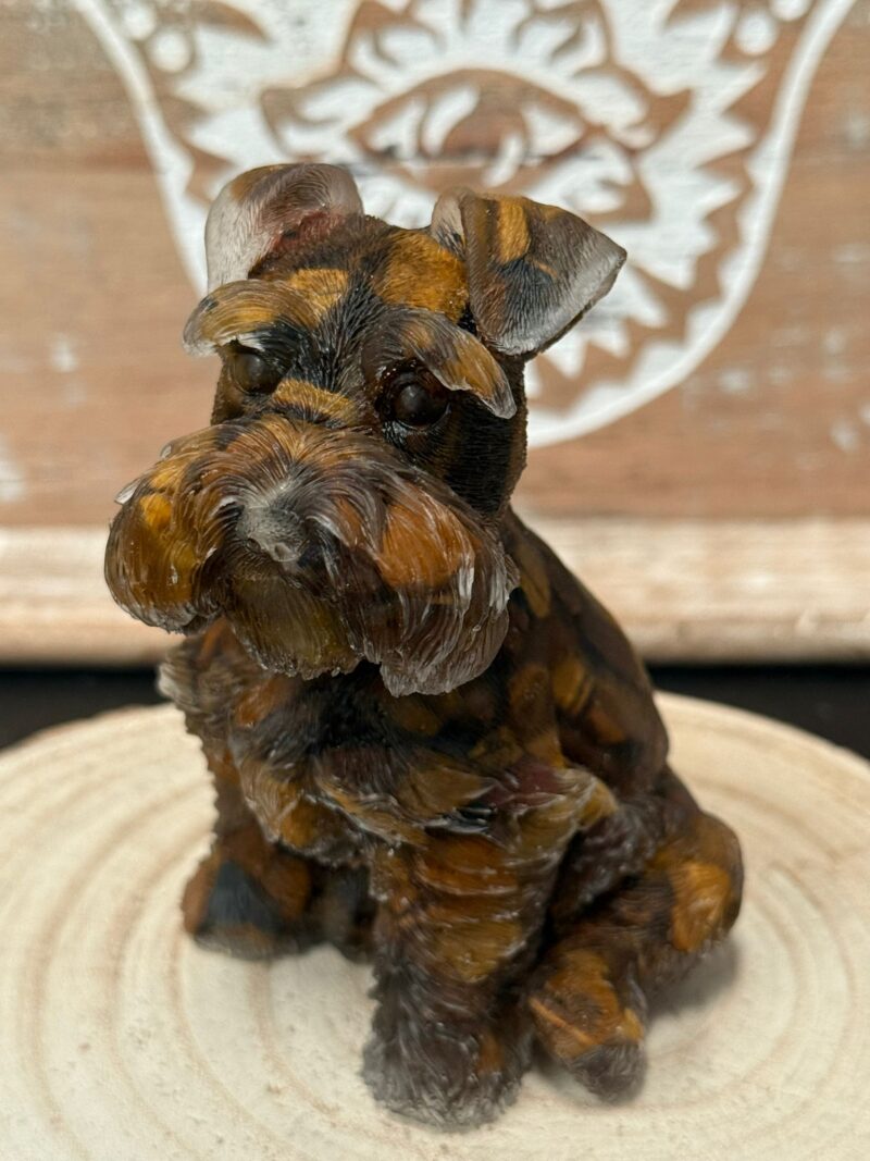 Perro de Orgonita Ojo de tigre (Mod 1) (10 cm)