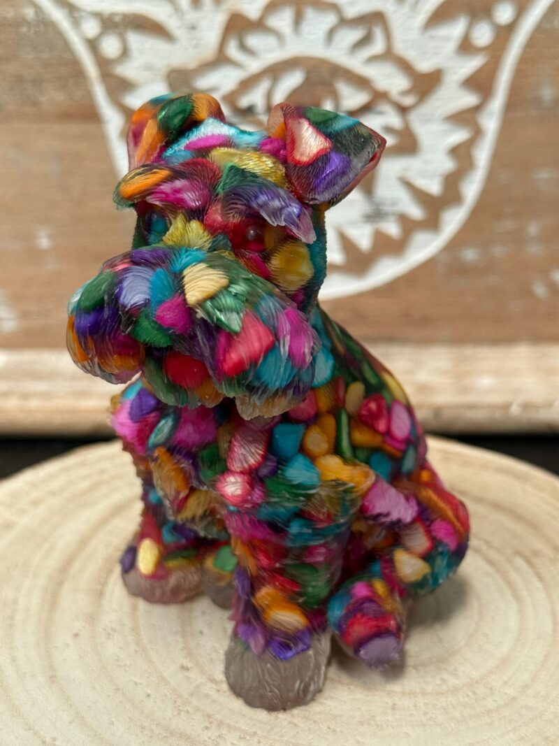 Perro de Orgonita 7 Chakras (Mod 1) (10 cm)