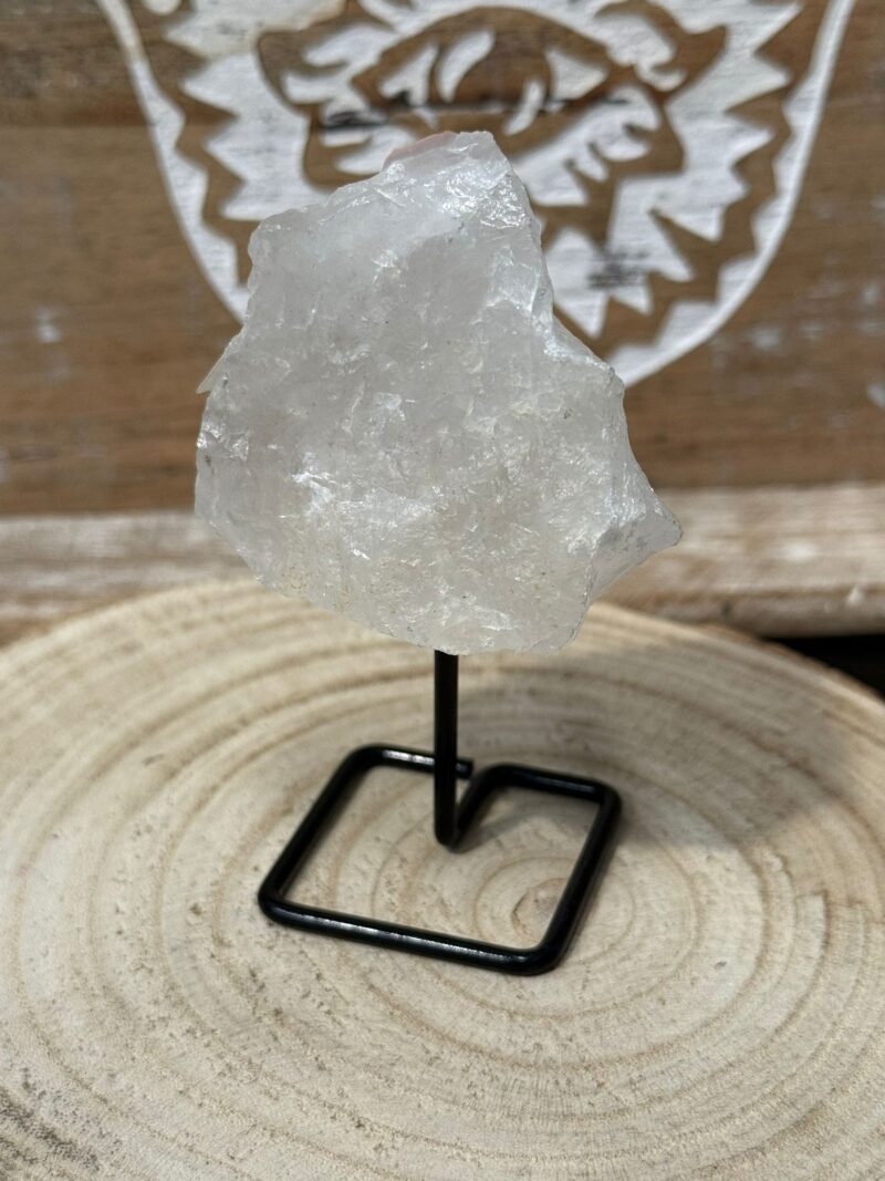 Peana con Mineral Cuarzo Blanco