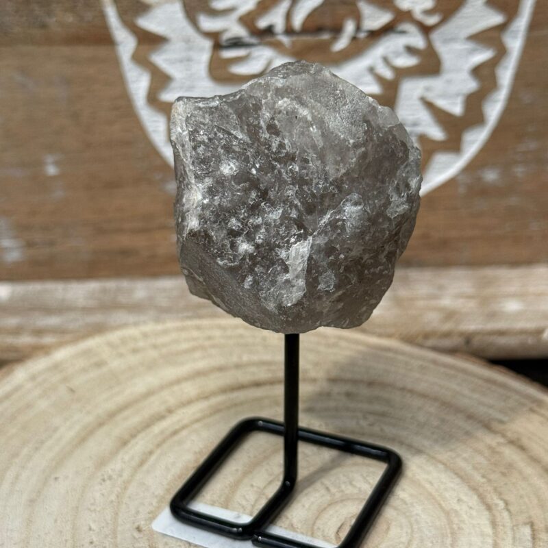 Peana con Mineral Cuarzo Ahumado