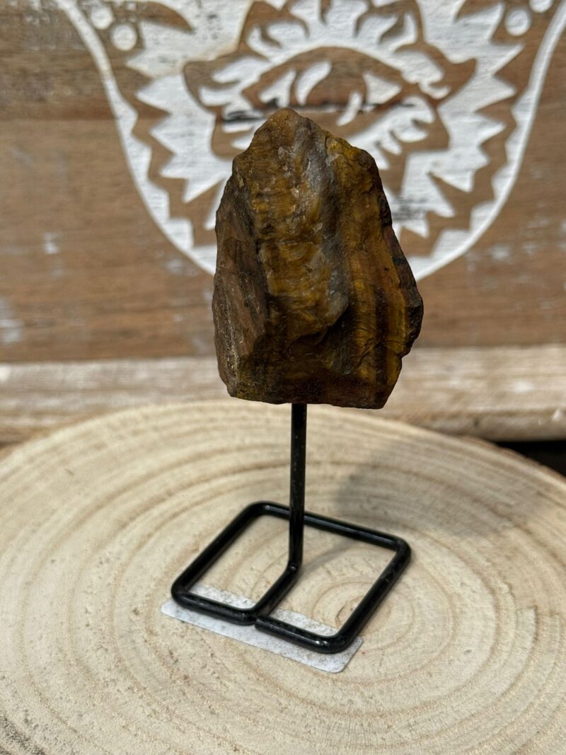 Peana con Mineral Ojo de Tigre