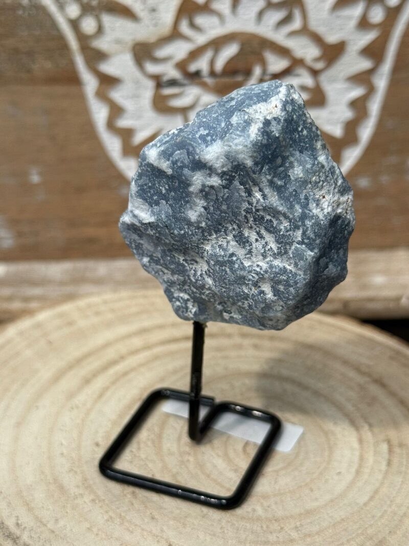 Peana con Mineral Cuarzo Azul
