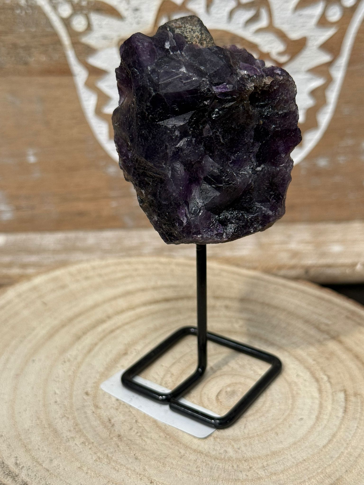 Peana con Mineral Amatista