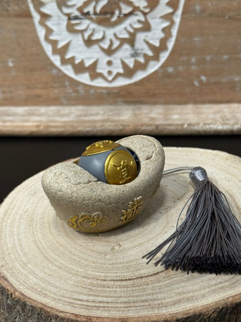 Bola Feng Shui con Soporte Fijo Blanco - Bola Gris