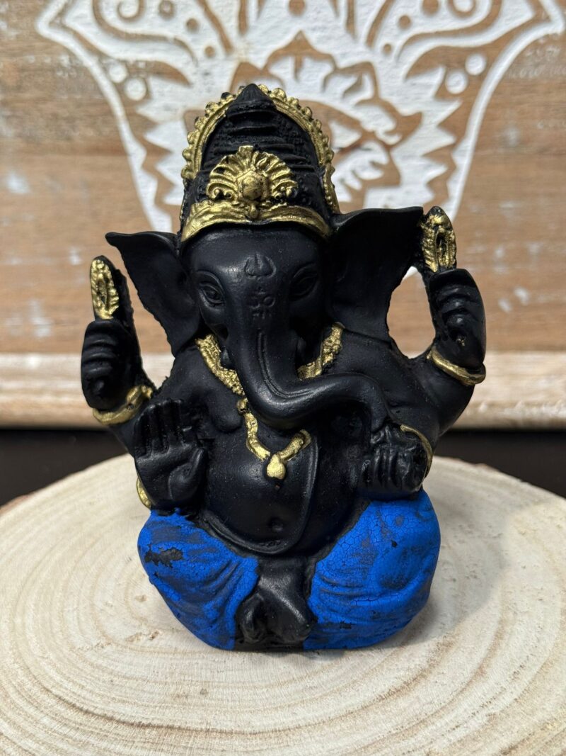 Ganesha Negra y Azul 11cm