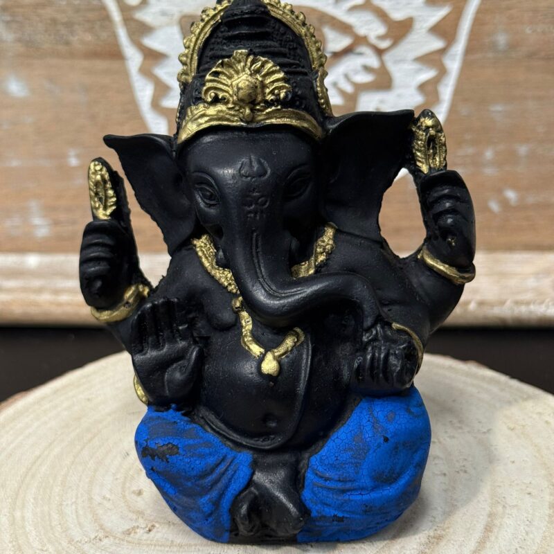 Ganesha Negra y Azul 11cm