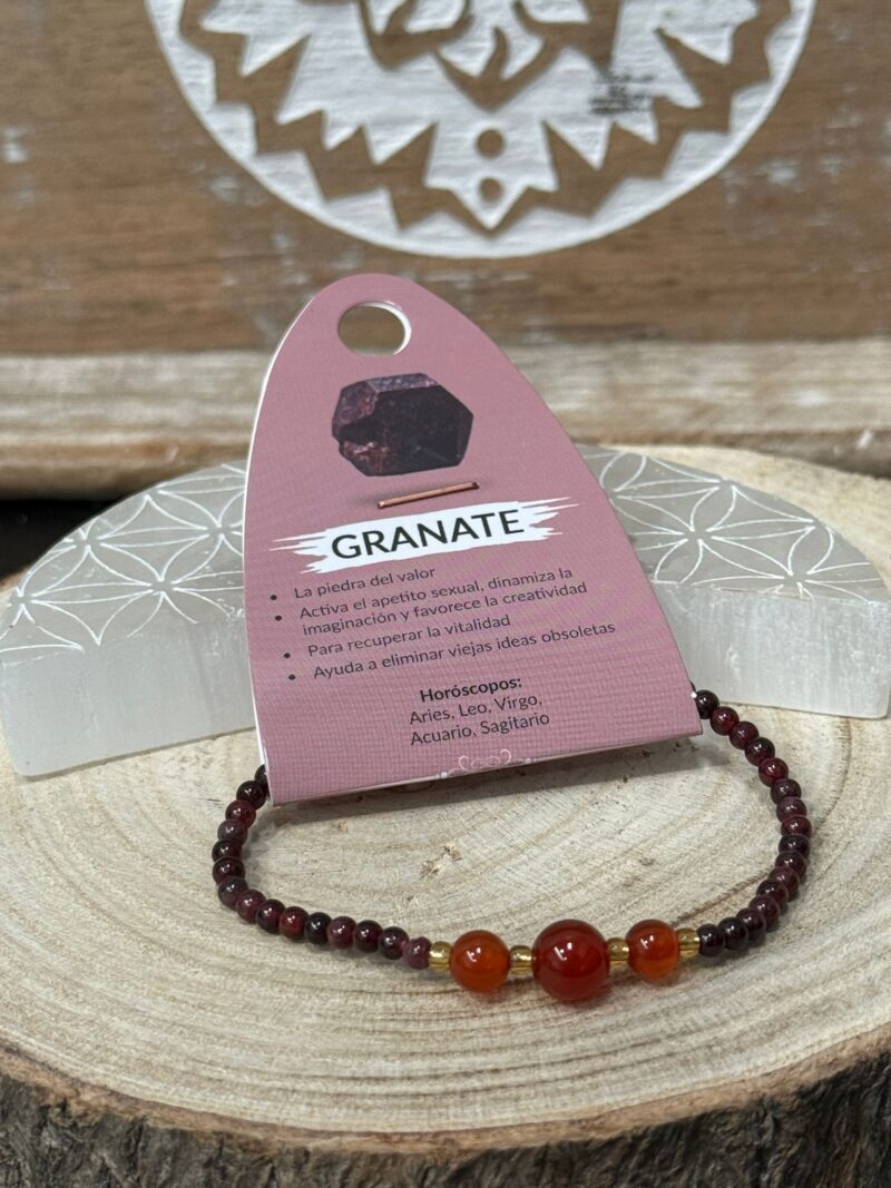 Pulsera Granate 4mm