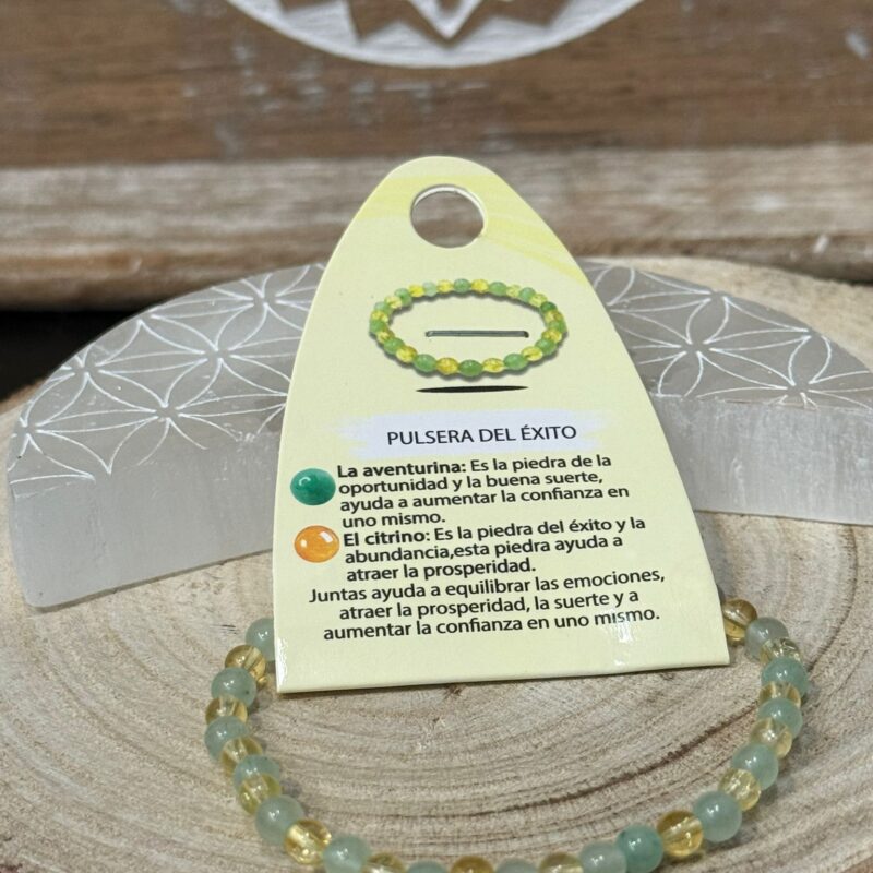 Pulsera del Éxito (Aventurina y Citrino) 4mm